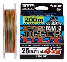 Шнур Sunline PE-Jigger ULT 200m (multicolor) #0.6/0.128mm 10lb/4.5kg (1658-10-32) 1658-10-32 фото