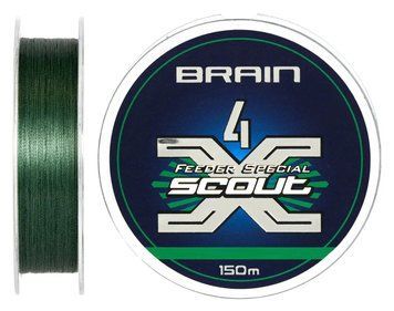 Шнур Brain Scout 4X 150 m (Deep Green) 0.163mm 9.8kg (1858-55-30) 1858-55-30 фото
