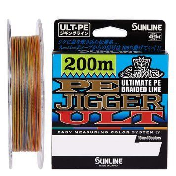 Шнур Sunline PE-Jigger ULT 200m (multicolor) #0.6/0.128mm 10lb/4.5kg (1658-10-32) 1658-10-32 фото